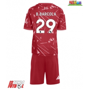 Liverpool Bradley Barcola #29 Primera Equipación Niños 2026-27 Manga Corta (+ Pantalones cortos)